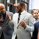 R. Kelly, center, arrives at the Leighton Criminal Courthouse on June 06, 2019 in Chicago, Illinois.